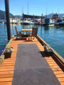 Wood and Mini Mesh Decking