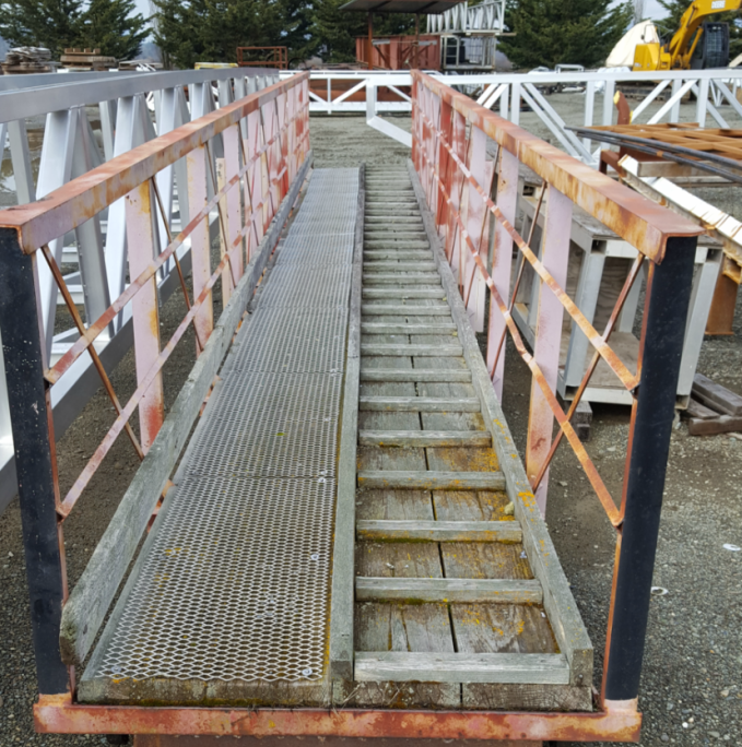 Truss Ramp Used Painted Steel Ramp - West Coast Floatation Systems